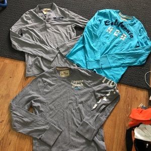 3 Hollister Long-Sleeved T-Shirts
